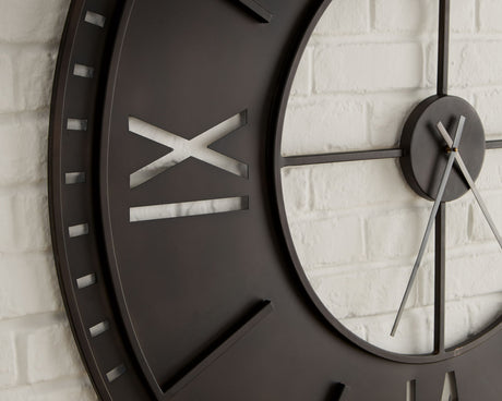 Lytle - Wall Clock - Antique Brown