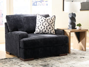 Furniture City - MS - Ashley Furniture - Whitmore Manor Living Room - Chair and a Half / Black Pearl - 8040423