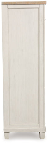 Shaybrock - Door Chest - Antique White / Brown
