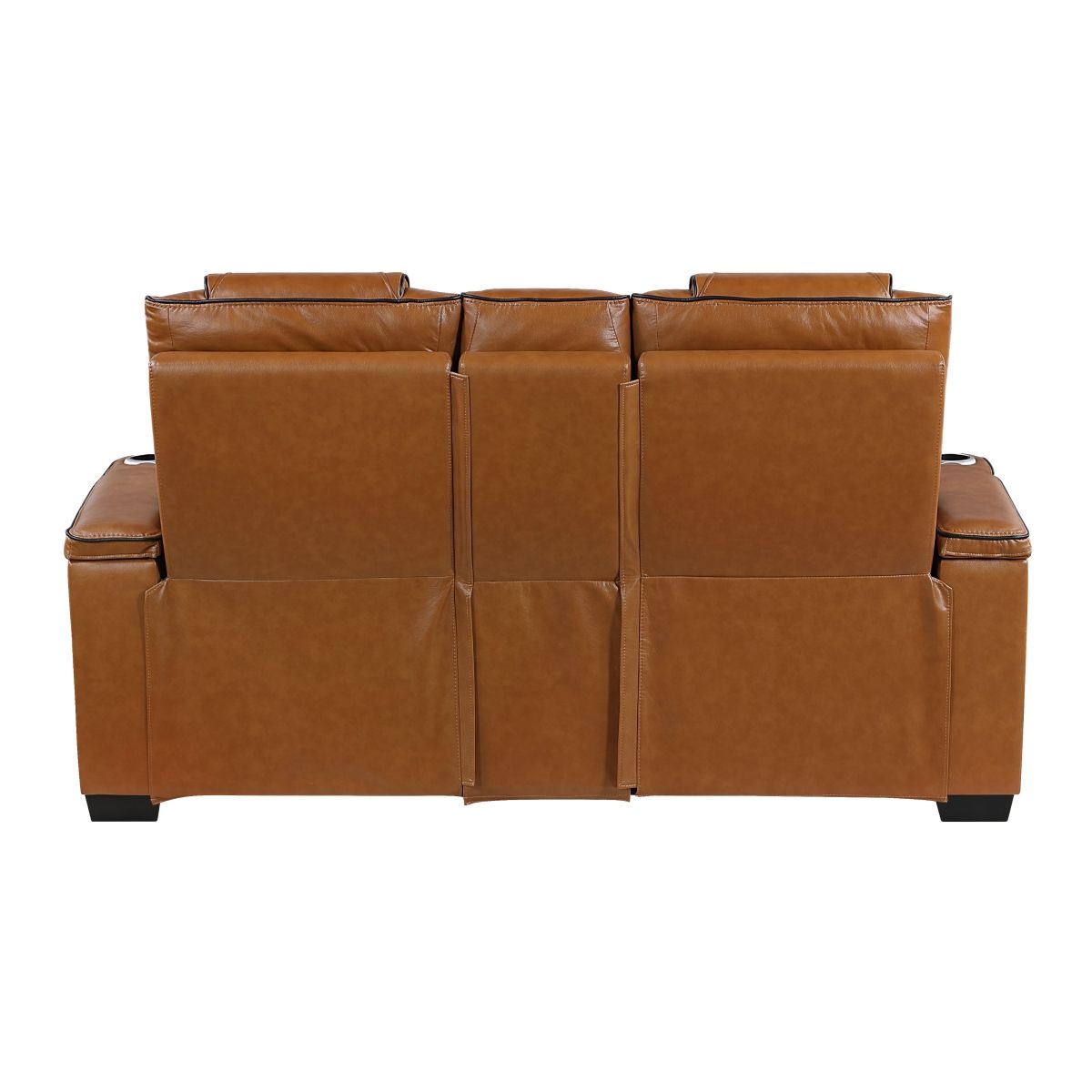 Apex - Power Double Reclining Loveseat With Center Console, Power Headrests, Storage Arms With Cup Holders, Wireless Charger, Air Massage And Heat, LED Lighting And Charging Ports