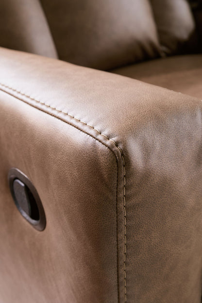 Mackmenville - Double Reclining Loveseat With Console