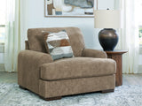 Furniture City - MS - Ashley Furniture - Jayne Park Living Room - Chair and a Half / Pecan - PC8150523