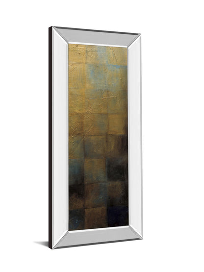 Modra III By Pasion - Mirror Framed Print Wall Art - Light Brown