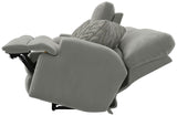 Renaldo - Power Console Loveseat With Zero Gravity Recline - Stone
