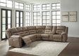 Furniture City - MS - Ashley Furniture - Ravenel Sectional - 3-Piece Power Reclining Sectional / Fossil - 83106S2