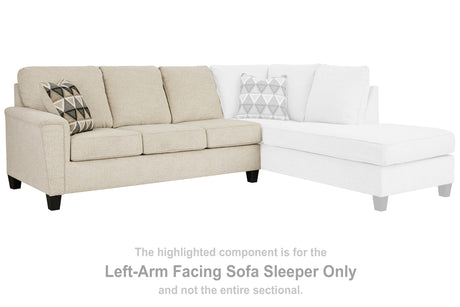 Furniture City - MS - Ashley Furniture - Abinger Sectional - LAF Sofa Sleeper / Smoke - 8390569