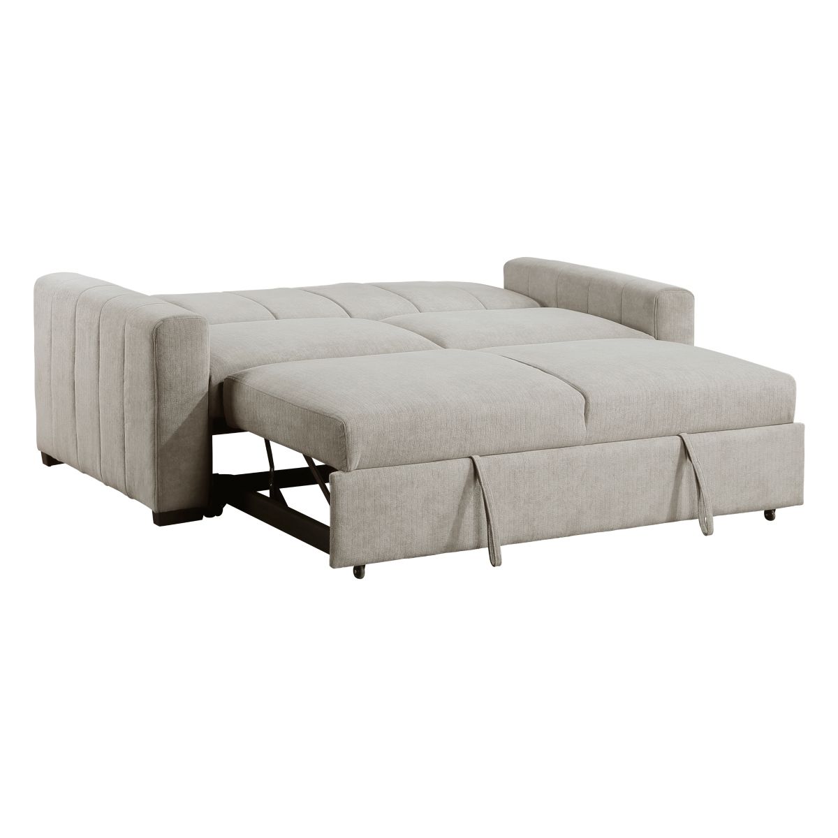 Michah - Convertible Sofa With Pull-Out Bed - Light Gray