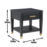 Yves - 3 Piece Occasional Table Set - Black
