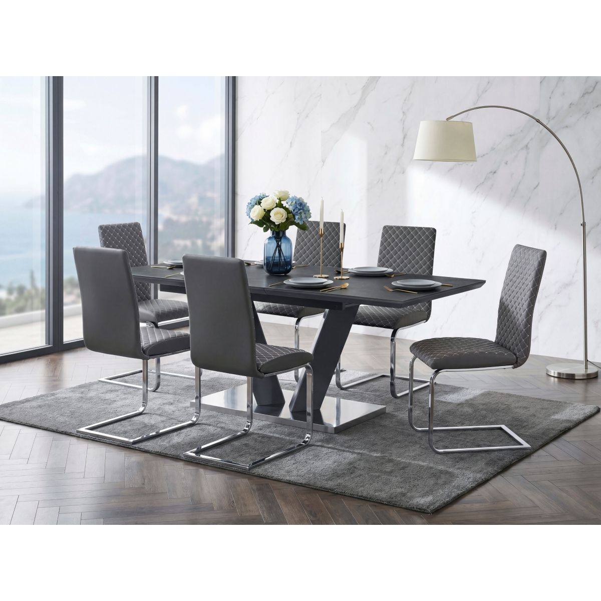 Yannis - Side Chair (Set of 2) - Gray