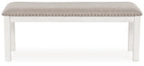 Robbinsdale - Large Upholstered Dining Room Bench - Antique White