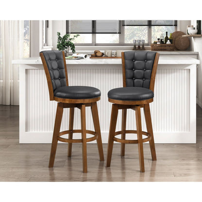 Medford - Swivel Pub Height Chair (Set of 2) - Black