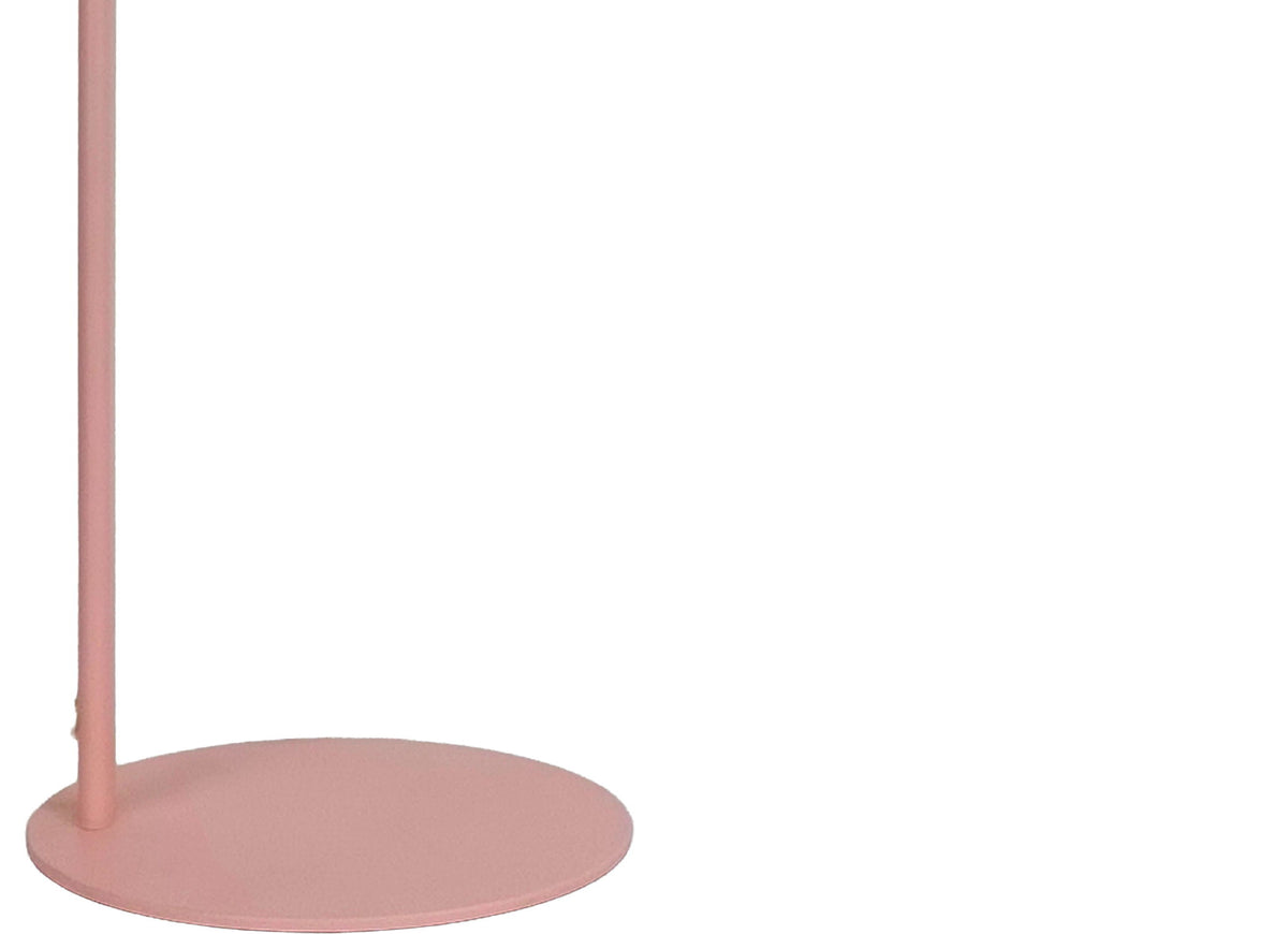 Poet'S Curve I - 14 X 14 - Metal Accent Lamp (Set of 2) - Matte Blush Pink