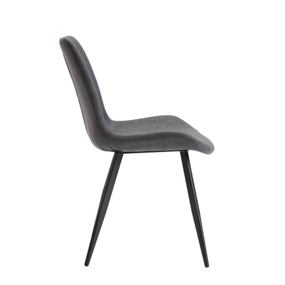 Brixley - 5 Piece Set (Table & 4 Side Chairs) - Dark Gray / White