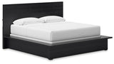 Londer - King Panel Bed - Black