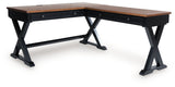Wildenauer - Home Office Desk And Return - Brown / Black