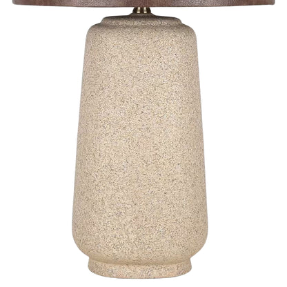 "Rustic Harmony" Ceramic Table Lamp (Set of 2) - Rock