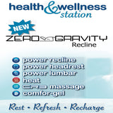 Joya - Zero Gravity Power Reclining Sofa With Power Adjustable Headrest And CR3 Heat/Massage/Lumbar - Mushroom