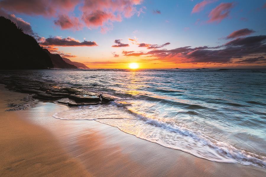 Kauai Beach By Danita Delimont (Framed Small) - Blue