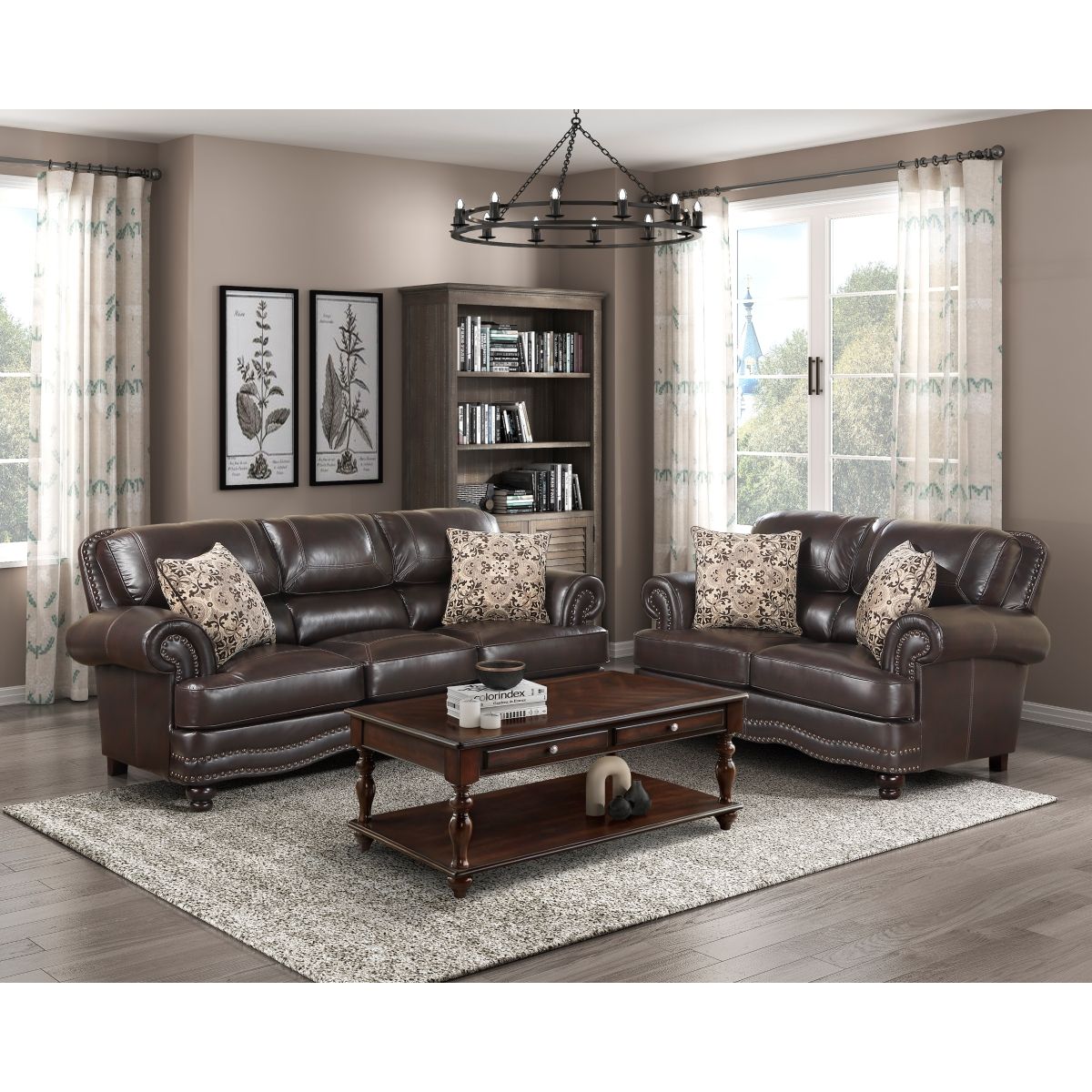 Milford - Loveseat - Brown