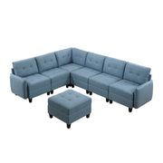 Garren - Sectional With Storage And Ottoman