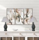 "Cerulean Elegance" Ceramic Table Lamp (Set of 2) - Blue Gray