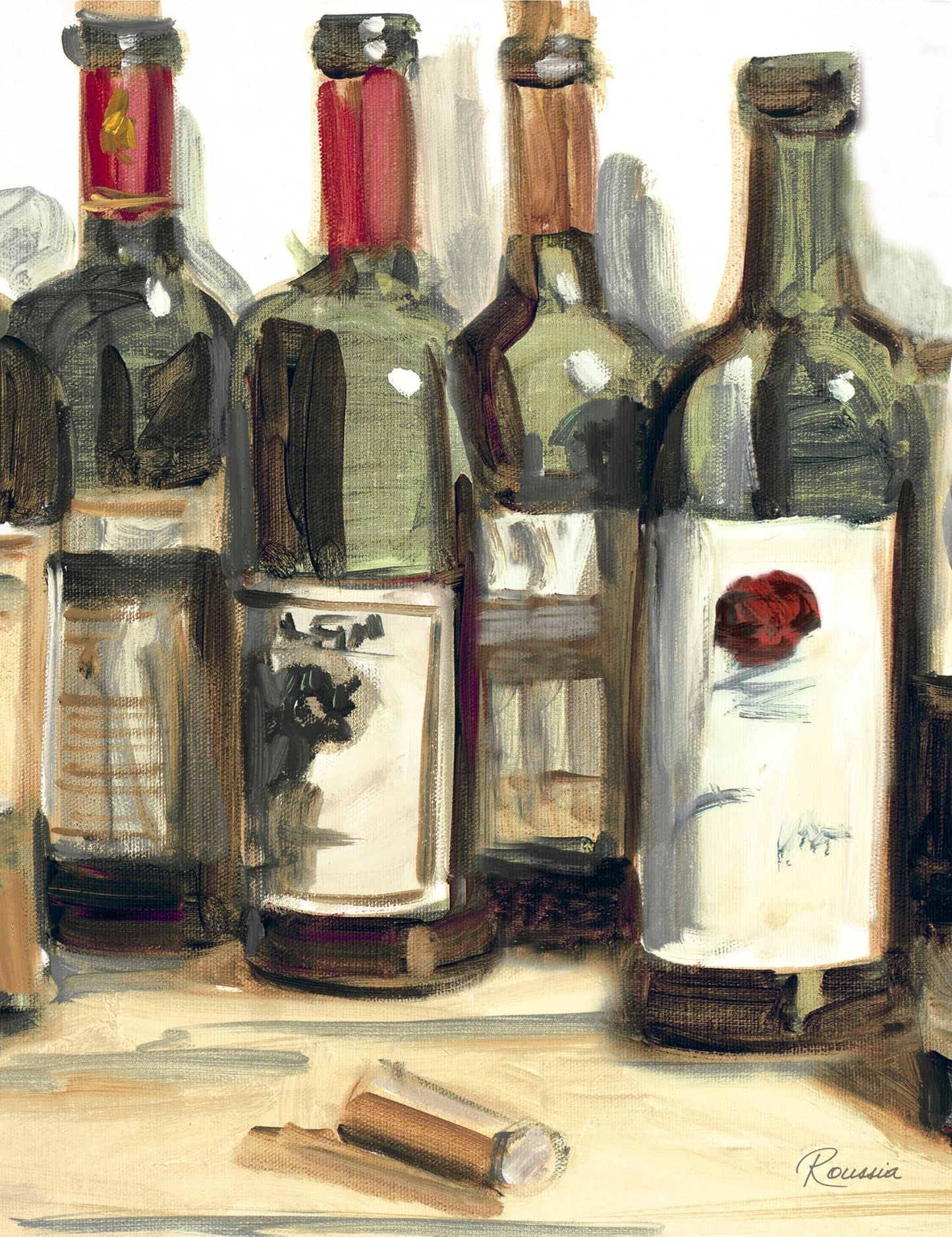 Wine Champ I By Heather A. French-Roussia - Dark Green