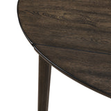 Rex - 65" Round Table With Self Storing Leaves - Walnut