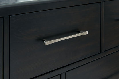 Rowanbeck - Dresser And Mirror - Black
