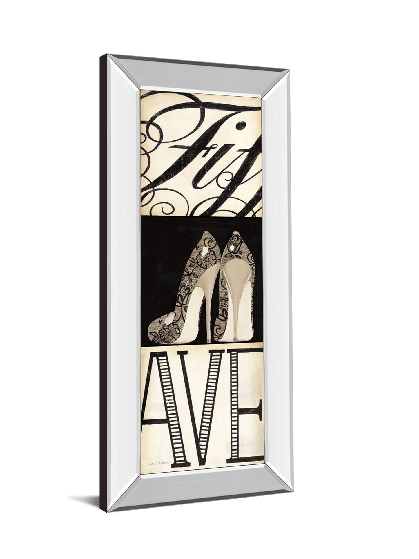 Fifth And Madison Ill By Marco Fabiano - Mirror Framed Print Wall Art - Beige