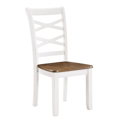 Dobson - 7 Piece Dinette Set - White / Cherry