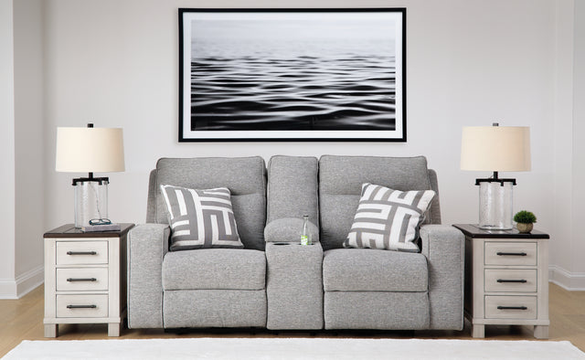 Furniture City - MS - Ashley Furniture - Biscoe Living Room - PWR Recliner/ADJ Headrest / Pewter - 9050313