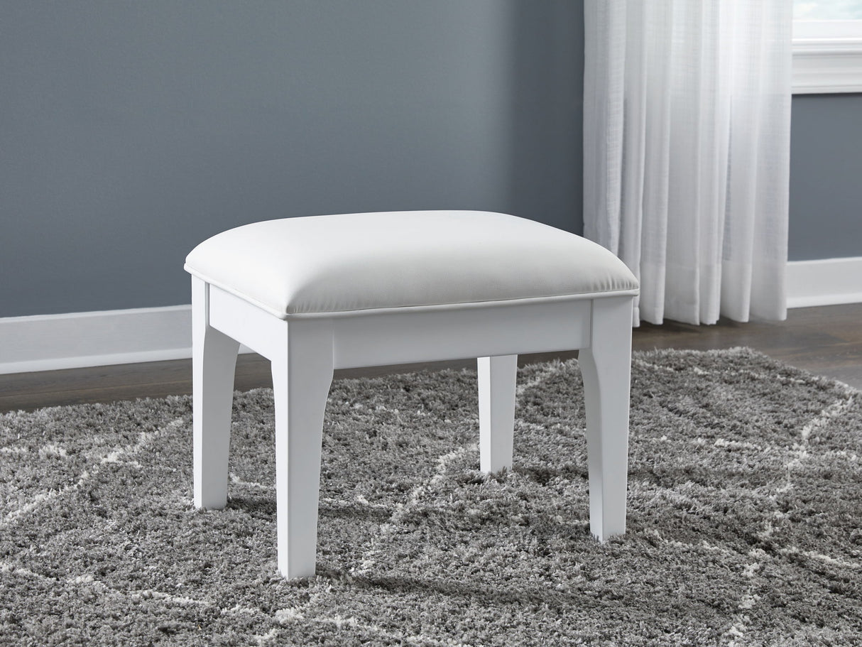 Chalanna - Vanity Stool - White