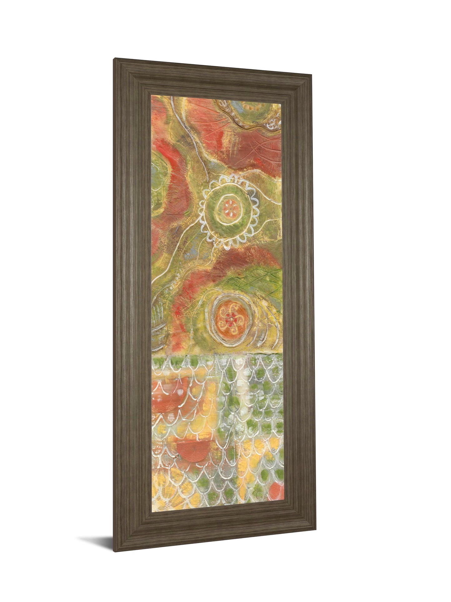 Moroccan Whimsy Il By Karen Deans - Framed Print Wall Art - Green