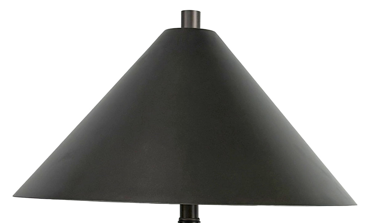 Dusk Spire - 28 X 17 - Metal Table Lamp (Set of 2) - Grey Slate