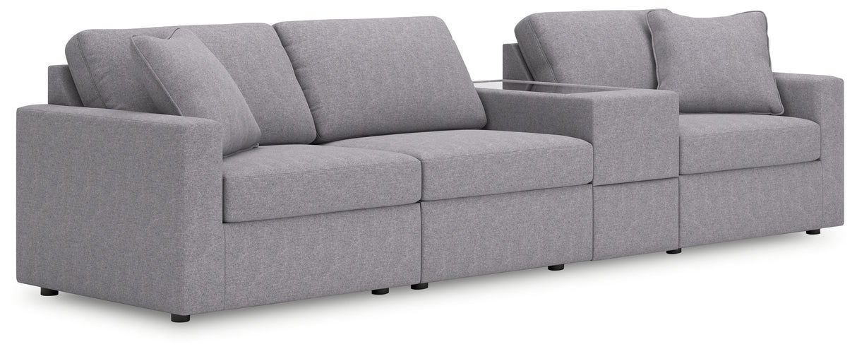 Furniture City - MS - Ashley Furniture - Modmax Sectional - RAF 4-Piece Sectional / Granite - 92104S29