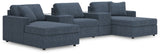 Furniture City - MS - Ashley Furniture - Modmax Sectional - RAF 5-Piece Pit Sectional / Ink - 92121S44