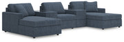 Furniture City - MS - Ashley Furniture - Modmax Sectional - RAF 5-Piece Pit Sectional / Ink - 92121S44
