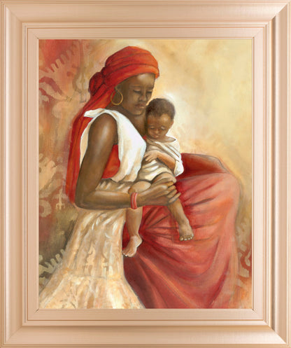 Beauty Of Love I By Carol Robinson - Framed Print Wall Art - Light Brown