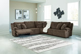 Furniture City - MS - Ashley Furniture - Top Tier Sectional - 5-Piece Reclining Sectional / Chocolate - 92705S3