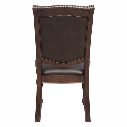 Lordsburg - 5 Piece Set (Round Table & 4 Side Chairs) - Brown