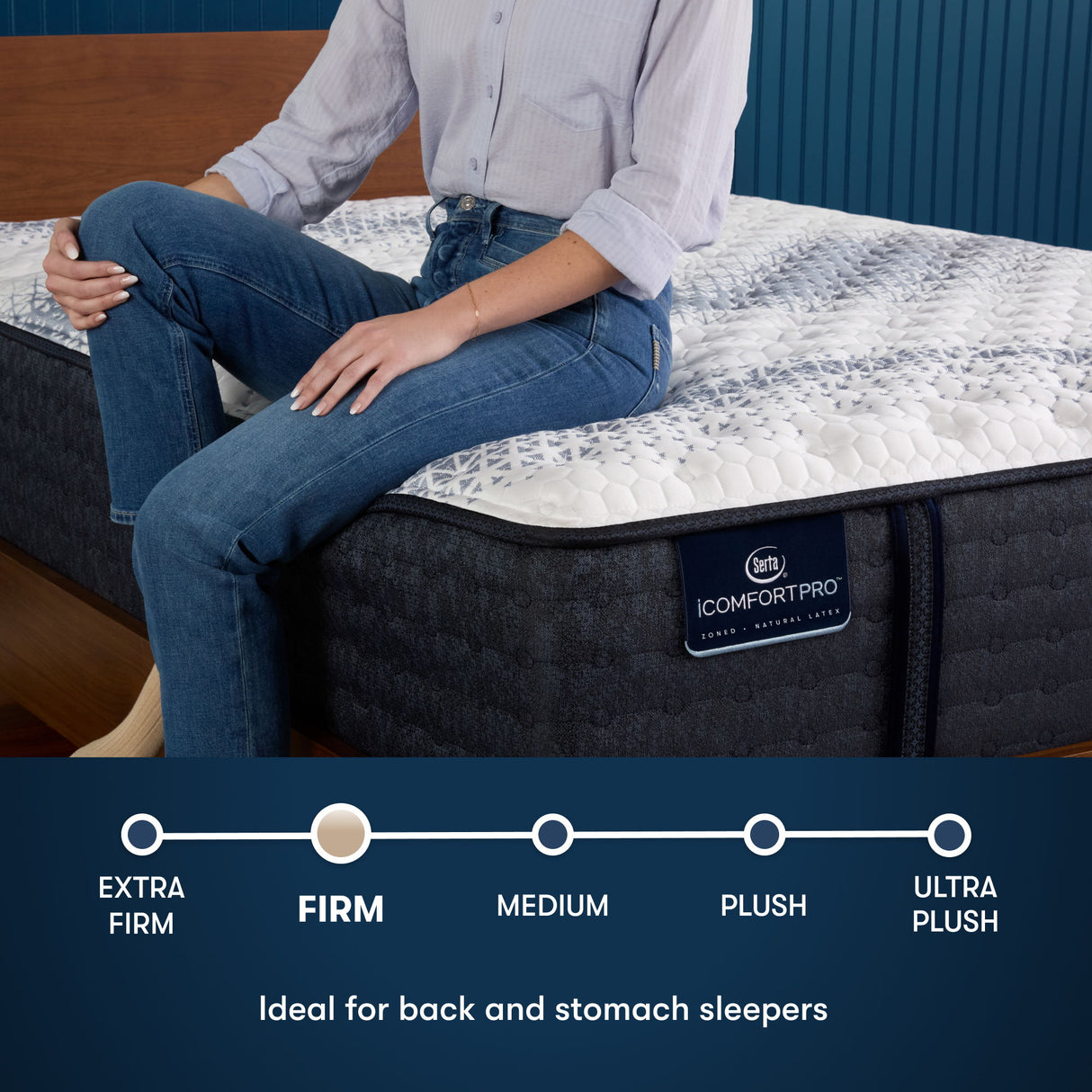 iComfortPro - 14" Kingston Latex Foam Firm Mattress