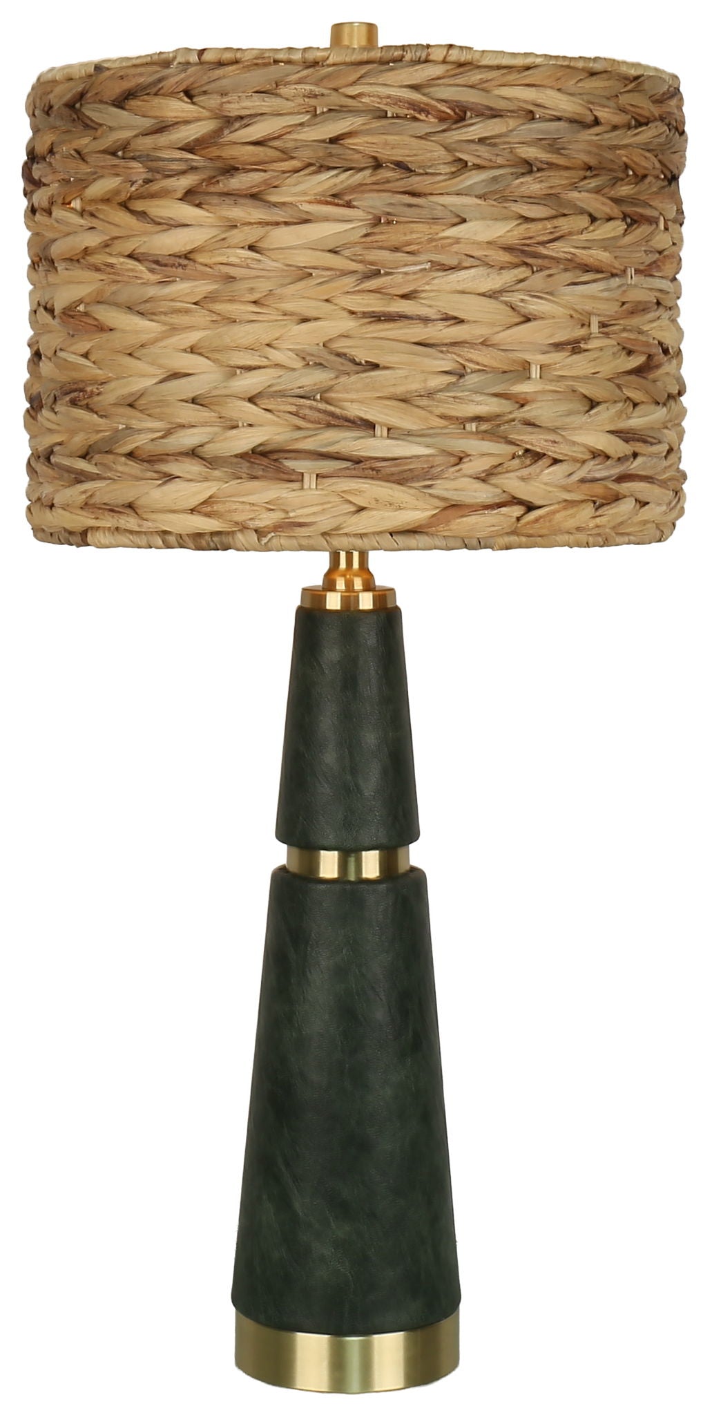 Olive Copse - 28 X 13 - Metal Table Lamp (Set of 2) - Dark Olive Green, Soft Gold