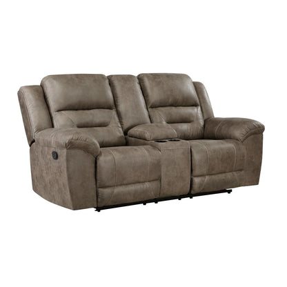 Hazen - Double Reclining Loveseat With Center Console - Brown