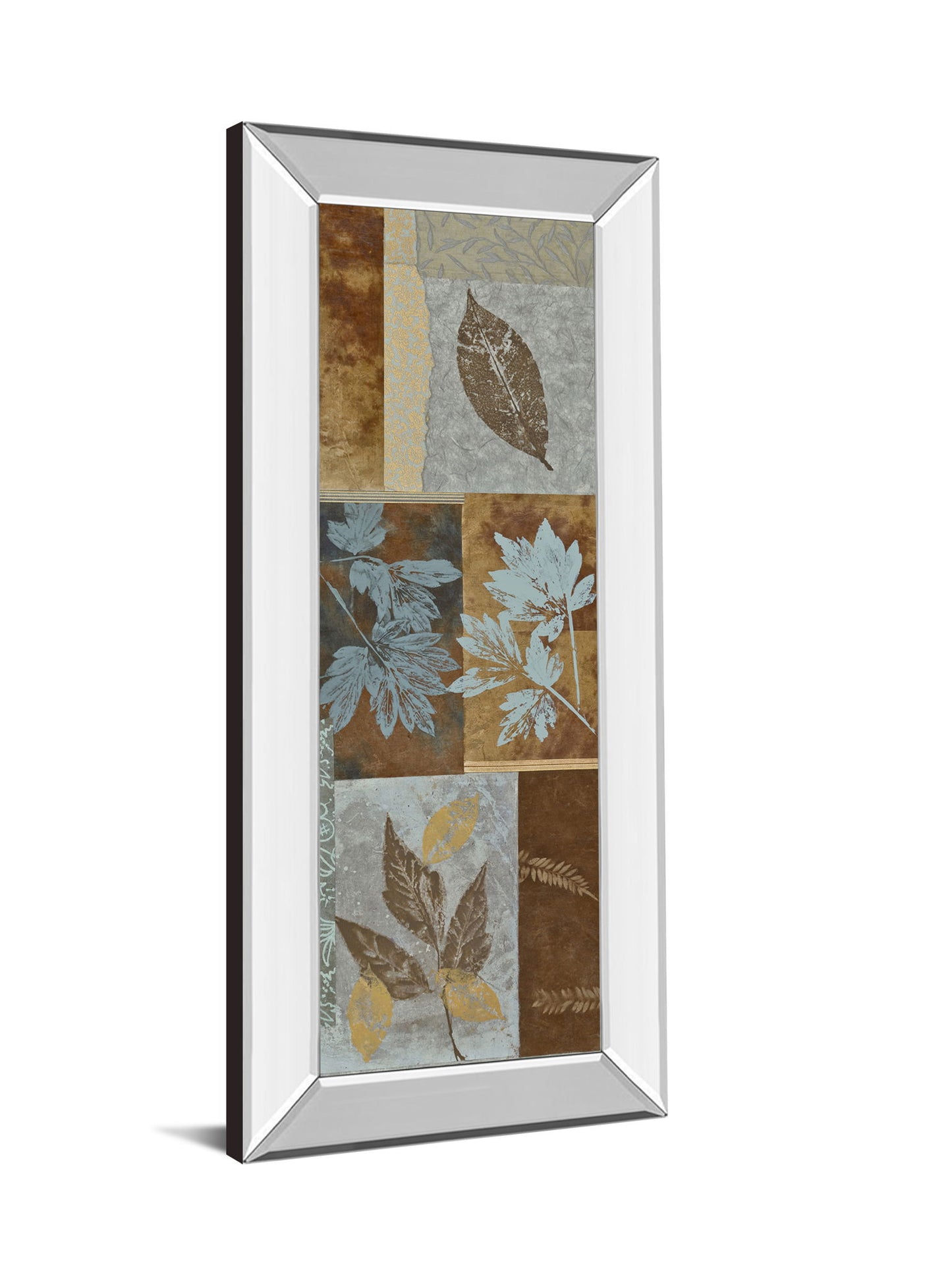 Fusion Panel I By Jeni Lee - Mirror Framed Print Wall Art - Light Brown