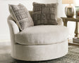 Furniture City - MS - Ashley Furniture - Soletren Living Room - Swivel Accent Chair / Stone - 9510444