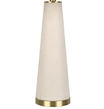 Ivory Reverie - 30 X 18 - Textured Linen Table Lamp (Set of 2) - Ivory Textured Linen
