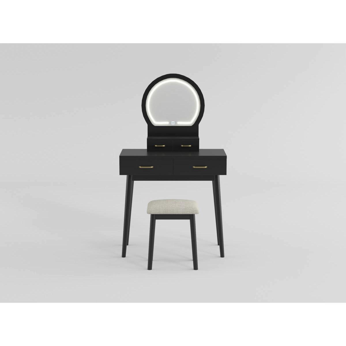 Camilla - Vanity Dresser With Mirror And Stool