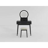 Camilla - Vanity Dresser With Mirror And Stool