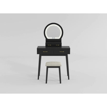 Camilla - Vanity Dresser With Mirror And Stool