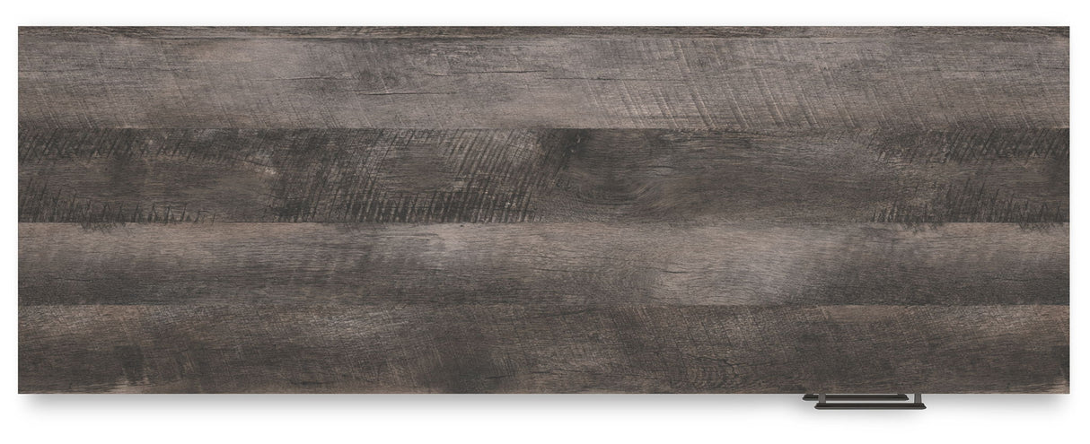 Shawburn - Home Office Desk - White / Dark Charcoal Gray